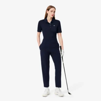 Polos de golf stretch slim fit anti-UV pour femme