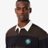 Polos de rugby rayés coupe décontractée pour homme Polos de rugby rayés coupe décontractée pour homme