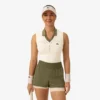 Polos de tennis sans manches en maille stretch pour femme Polos de tennis sans manches en maille stretch pour femme