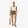 Polos de tennis sans manches en maille stretch pour femme Polos de tennis sans manches en maille stretch pour femme