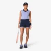 Polos de tennis sans manches en maille stretch pour femme Polos de tennis sans manches en maille stretch pour femme
