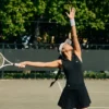 Polos de tennis sans manches en maille stretch pour femme Polos de tennis sans manches en maille stretch pour femme