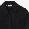 Polos femme slim fit en maille côtelée duveteuse Polos femme slim fit en maille côtelée duveteuse