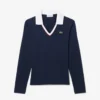 Polos femme slim fit à manches longues et finitions raffinées Polos femme slim fit à manches longues et finitions raffinées