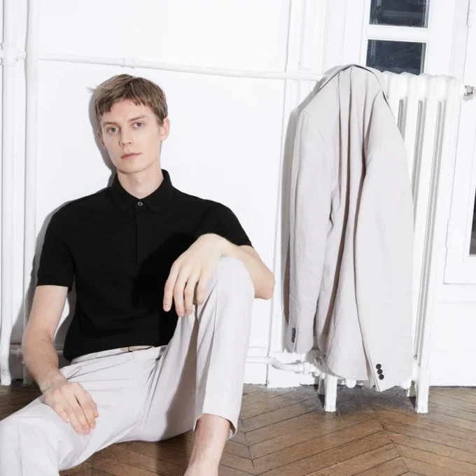 Polos Paris Stretch Piqué pour homme, coupe classique Polos Paris Stretch Piqué pour homme, coupe classique