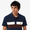 Polos Petit Piqué à blocs de couleur pour homme, coupe classique Polos Petit Piqué à blocs de couleur pour homme, coupe classique
