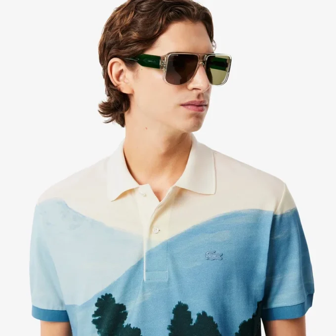 Polos Petit Piqué imprimés coupe classique pour homme Polos Petit Piqué imprimés coupe classique pour homme