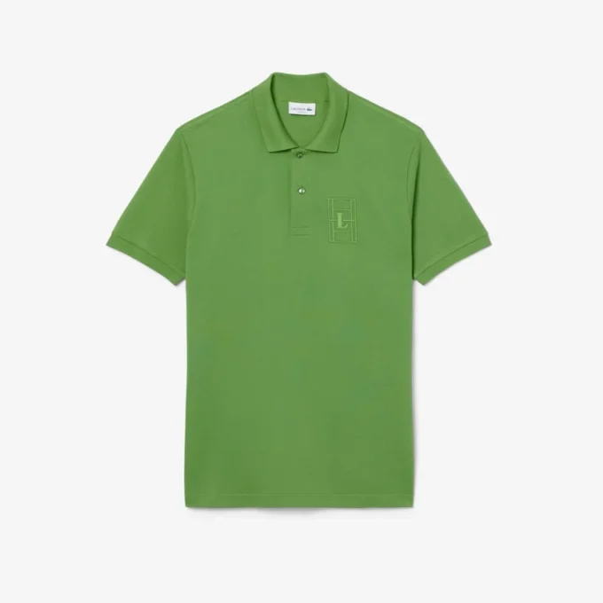 Polos Petit Piqué à la coupe classique avec détails brodés Polos Petit Piqué à la coupe classique avec détails brodés