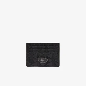 Porte-cartes en cuir monogrammé