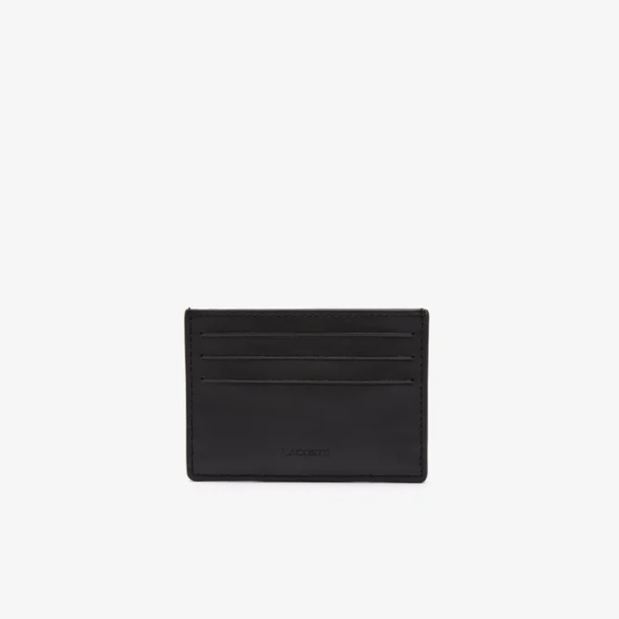 Porte-cartes en cuir monogrammé