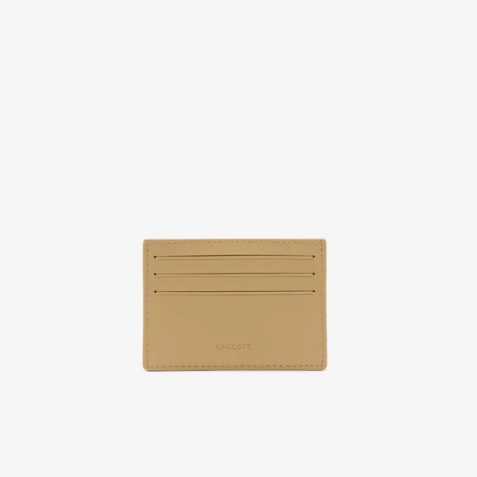 Porte-cartes en cuir monogrammé