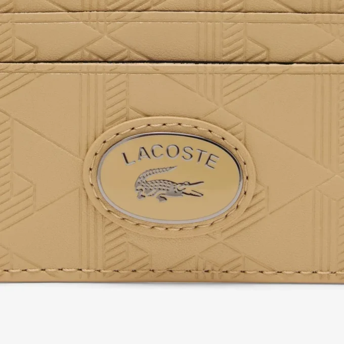 Porte-cartes en cuir monogrammé