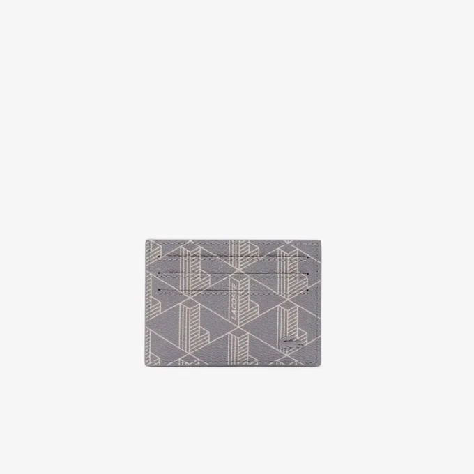 Porte-cartes en toile imprimée monogramme The Blend