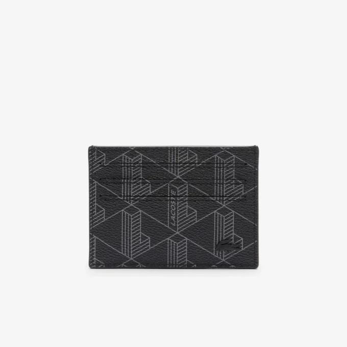 Porte-cartes en toile imprimée monogramme The Blend Porte-cartes en toile imprimée monogramme The Blend