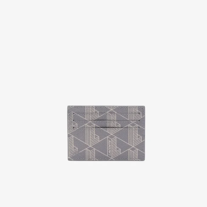 Porte-cartes en toile imprimée monogramme The Blend