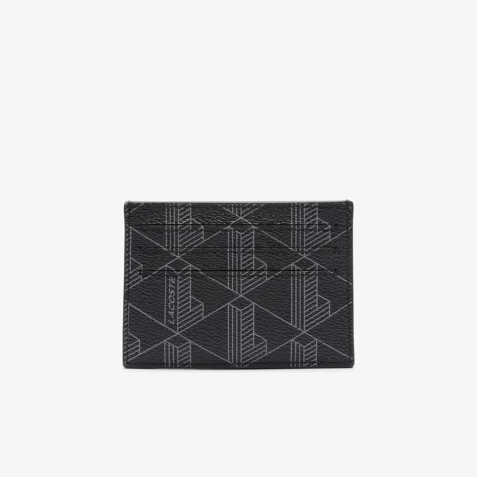 Porte-cartes en toile imprimée monogramme The Blend Porte-cartes en toile imprimée monogramme The Blend