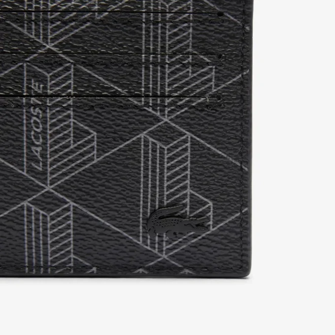 Porte-cartes en toile imprimée monogramme The Blend Porte-cartes en toile imprimée monogramme The Blend