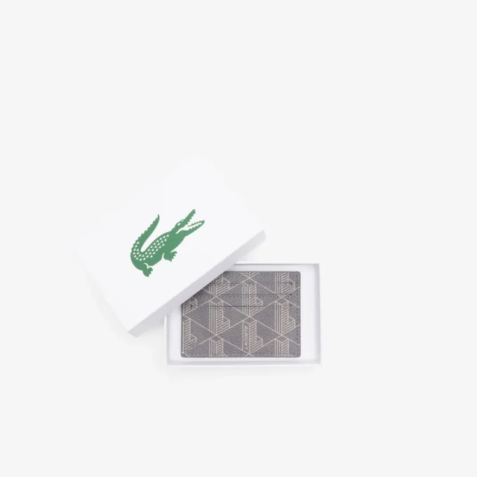 Porte-cartes en toile imprimée monogramme The Blend