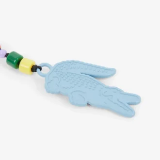 Porte-clés avec breloques en forme de cœur et de crocodile