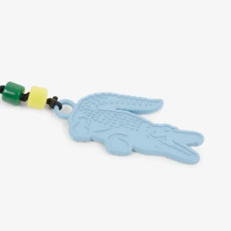 Porte-clés avec breloques en forme de cœur et de crocodile