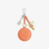 Porte-clés avec breloques en forme de raquette de tennis et miroir L