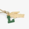 Porte-clés avec breloques en forme de raquette de tennis et miroir L Porte-clés avec breloques en forme de raquette de tennis et miroir L