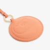Porte-clés avec breloques en forme de raquette de tennis et miroir L