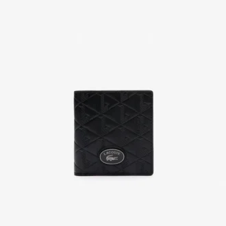Portefeuille compact en cuir Monogram