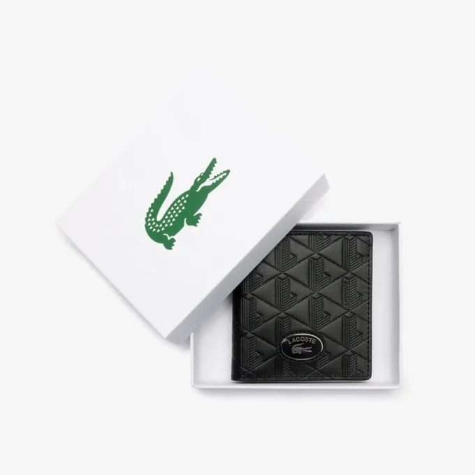 Portefeuille compact en cuir Monogram Portefeuille compact en cuir Monogram