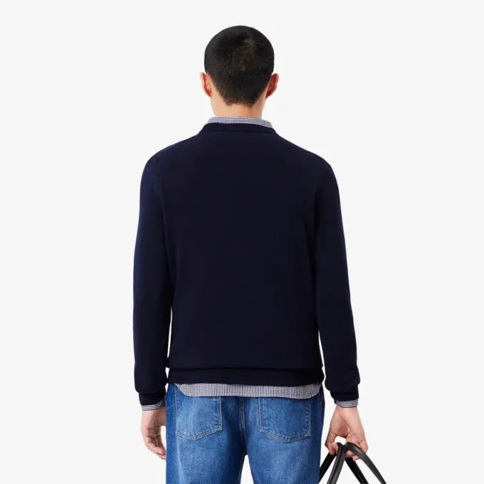 Pull à col en V en coton pour homme Pull à col en V en coton pour homme