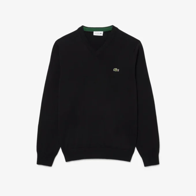 Pull à col en V en coton pour homme Pull à col en V en coton pour homme