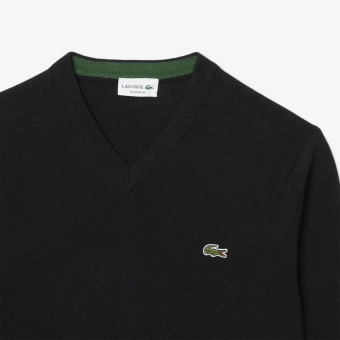 Pull à col en V en coton pour homme Pull à col en V en coton pour homme