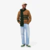 Pull à col en V en laine rayé pour homme Pull à col en V en laine rayé pour homme