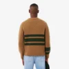 Pull à col en V en laine rayé pour homme Pull à col en V en laine rayé pour homme