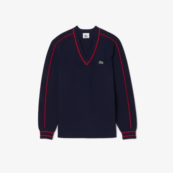 Pull à col en V rayé pour homme, édition Archive Pull à col en V rayé pour homme, édition Archive