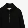 Pull à col montant en maille côtelée 3D pour femme Pull à col montant en maille côtelée 3D pour femme