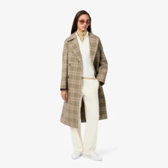 Pull à col montant en maille côtelée 3D pour femme