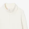 Pull à col montant en maille côtelée 3D pour femme Pull à col montant en maille côtelée 3D pour femme
