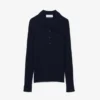 Pull à col polo en jersey de laine pour femme Pull à col polo en jersey de laine pour femme