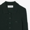 Pull à col polo en jersey de laine pour femme Pull à col polo en jersey de laine pour femme