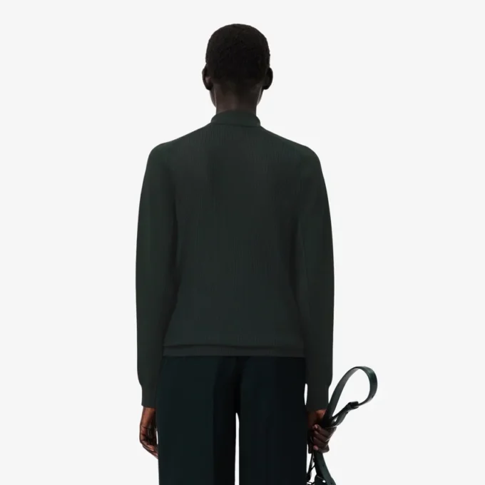 Pull à col polo en laine mélangée Runway