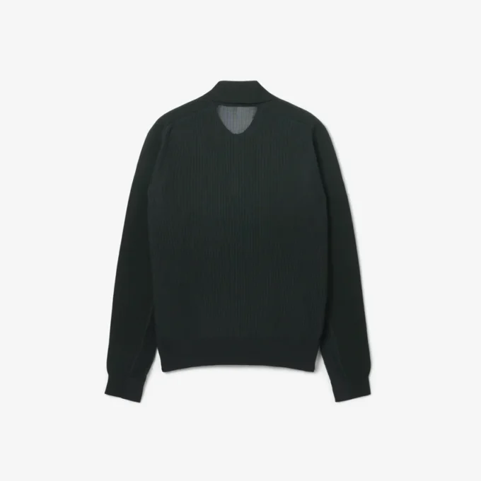 Pull à col polo en laine mélangée Runway