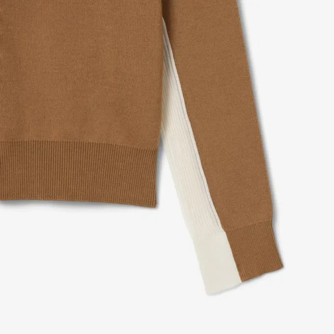 Pull à col polo en laine mélangée Runway
