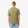 Pull à col polo en maille côtelée fluide pour homme Pull à col polo en maille côtelée fluide pour homme
