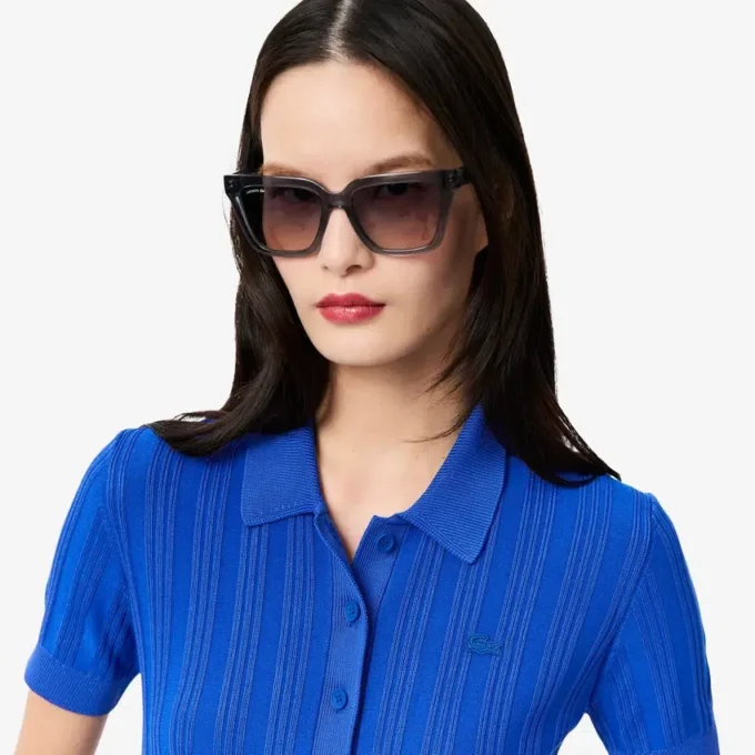 Pull à col polo en maille côtelée pour femme Pull à col polo en maille côtelée pour femme