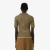 Pull à col polo en maille torsadée Runway
