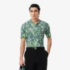 Pull à col polo et imprimé graphique à manches courtes pour homme Pull à col polo et imprimé graphique à manches courtes pour homme