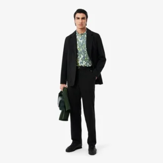 Pull à col polo et imprimé graphique à manches courtes pour homme