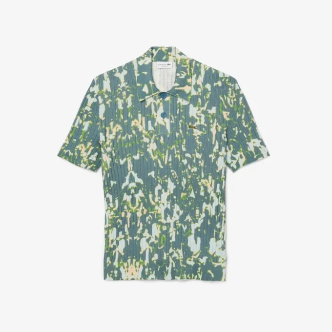 Pull à col polo et imprimé graphique à manches courtes pour homme Pull à col polo et imprimé graphique à manches courtes pour homme