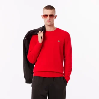 Pull à col rond en cachemire tricoté 3D pour homme